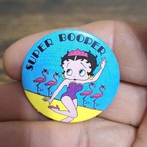 Super Cute Vintage Rare 1986 Betty Boop Button Pin